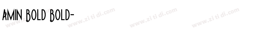 Amin Bold Bold字体转换